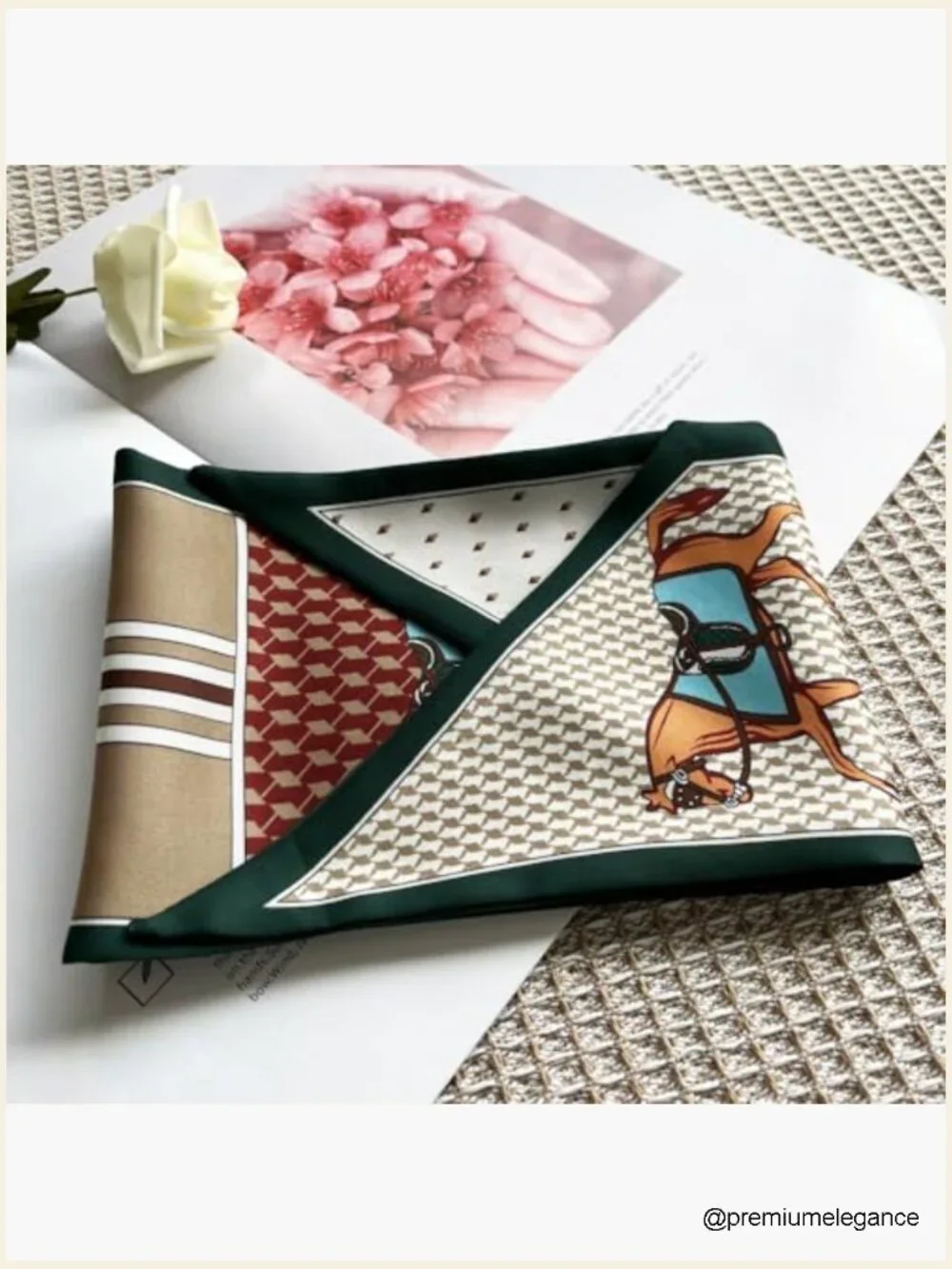 Lightweight Silk Feel Head Scarf for Hair Neck Tie Wrap 59 inches